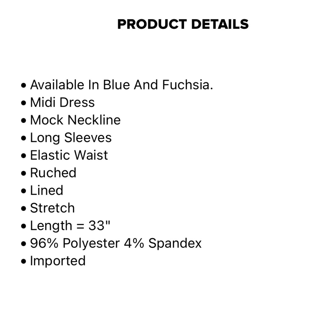 Blue Ruched Dress - Picture 4 of 4